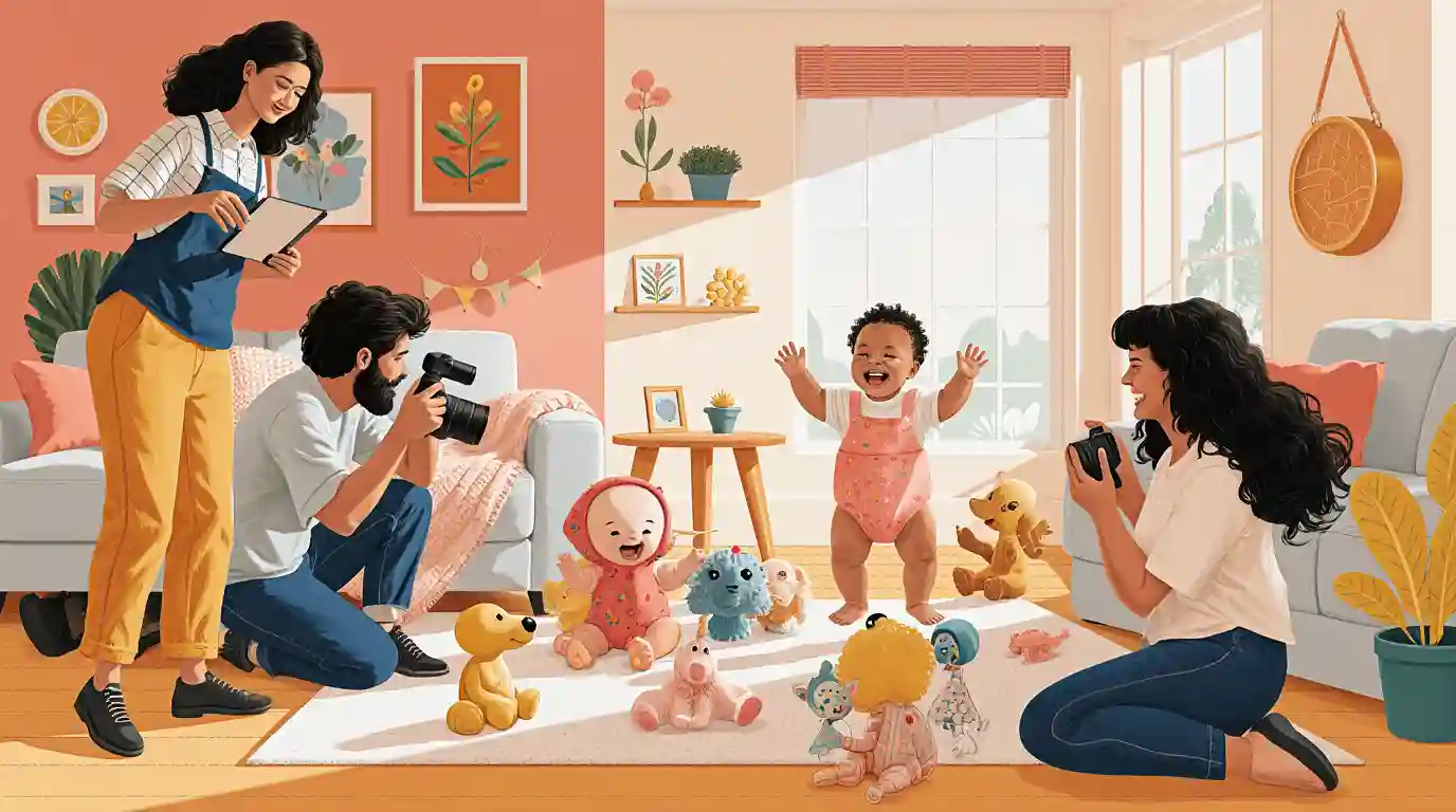Shooting photographie bébé à domicile